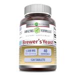 Amazing Formulas Brewers Yeast Supplement | 1500 Mg Per Serving | 120 Tablets | Non-GMO | Gluten Free | Made in USA