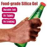 Bottle Caps, Beer Bottle Caps Silicone Reusable Soda Bottle Stopper Hat Sealer Cover for Soft Drink, Beverages, HomeBrew, Kitchen Gadgets, Prevent Spillage, Dishwasher Safe, BPA-Free (Mix, 6 Pack)