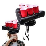 Party Toss Game Inflatable Pong Hat, Ping Pong Parties Toss Game Cups Holder for Endless Party Fun Bachelorette Game
