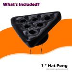 Party Toss Game Inflatable Pong Hat, Ping Pong Parties Toss Game Cups Holder for Endless Party Fun Bachelorette Game