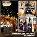 Juexica 6 Pack Oktoberfest Decoration Wood Chalkboard Beer Keg Tap Handle with Chalk Markers Bar Drink Gift for Threading Beer Faucet Restaurant Wedding Party