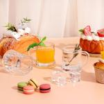 Futtumy 2 OZ Mini Beer Mug Shot Glasses with Handles, Mini Beer Shot Glasses for Party Christmas Birthday BBQ, Beers Mugs for Freezer Men Women Father Dad Beer Whiskey, Beers Mugs Bulk(6 PCS, Glass)