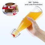 2 Pack Swing Top Glass Bottles 16oz, Flip Top Glass Bottle with Airtight Lid for Fermentation, Kombucha, Mead, Vanilla Extract, Coquito, Vinegar, Beer, Kefir, Wine, Soda, Juice, Oil for Home Brewing
