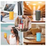 HurOutd 20 oz Stainless Steel Tumbler，Double-Wall Vacuum Insulated Beer Mug with Handle，Keeps Beverages Hot & Cold for Hours，Sweat-Proof Metal Tankard for IPA, Coffee, Cocktails（Blue）