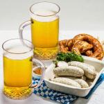 ZEAYEA Set of 6 Plastic Beer Mug, 16 oz Acrylic Drinking Cups with Handle, Clear Reusable Beer Stein Glasses for Party Bar Home Hotel Whiskey Juice Cocktail Beverages