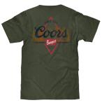 Tee Luv Men's Coors Banquet The Legend Double Sided Beer Brand T-Shirt, Military Green, XL