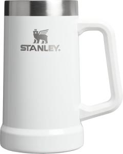 STANLEY Stay-Chill Beer Stein 24 oz | Heavy Duty Big Grip Handle | Beer Tumbler Drink Cup, Holds 2 Cans | Insulated Stainless Steel Party Mug | BPA-Free | Frost Gloss