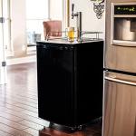 MRbrew Single Tap Draft Beer Tower, Support Countertop and Kegerator Installation, Stainless Core Beer Faucet Stainless Steel 3'' Flange Brewing Tower Dispenser Kit with Self-Closing Faucet Spring