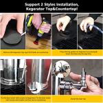 MRbrew Single Tap Draft Beer Tower, Support Countertop and Kegerator Installation, Stainless Core Beer Faucet Stainless Steel 3'' Flange Brewing Tower Dispenser Kit with Self-Closing Faucet Spring