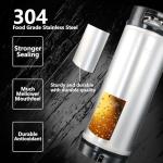 Steel Corny Keg, 5 Gallon Ball Lock Homebrew Beer Keg, Black Handles