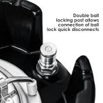 Steel Corny Keg, 5 Gallon Ball Lock Homebrew Beer Keg, Black Handles