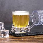 ZZYFGH Mini Plastic Beer Mugs, 2 Oz Mini Beer Glasses Shot Glasses with Handle for Party (Set of 12)