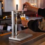 VEVOR Kegerator Tower Kit, Dual Taps Beer Conversion Kit, Stainless Steel Keg Beer Tower Dispenser with Dual Gauge CGA320 Regulator & D-System Keg Coupler, Beer Drip Tray for Party Home