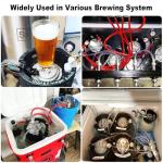 Dbgogo Corny Keg New 2.5 Gallon Ball Lock Keg, 304 Stainless Steel Cornelius Keg Beer Keg with Ball Lock Quick Disconnects & Ball Lock Keg Posts, 2.5 Gallon Keg with Dual Rubber Hanlde for Homebrew