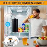 MRbrew 128oz Mini Keg Growler with Hand Keg Pump Portable Keg Tap Growler Tap System for Draft Beer Dispenser Stainless Steel Home Mini Kegerator Brewing Party Picnic