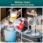 FERRODAY 4" Beer Keg Tap Heavy Duty Complete D-System Keg Pump US Beer Keg Pump for Sankey Keg Party Pump Picnic Keg Tap Keg Hand Pump Draft Beer Kegerator Pump Easy Lock 4 Inch Keg Pump Soda Pump