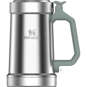 STANLEY Classic Bottle Opener Beer Stein 24 oz | Flip Up Lid and Heavy Duty Handle with Built In Bottle Opener | Insulated Stainless Steel Beer Mug | BPA-Free | Black 2.0