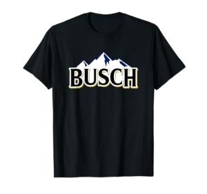Busch Beer Mountains Logo Graphic T-Shirt