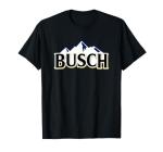 Busch Beer Mountains Logo Graphic T-Shirt