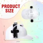 zsccxq 2 Pcs Juice Hat Funny soda Hat juice Helmet Adjustable soda Hat can Holder Soda Cap with Straw for Sports Games Christmas Party Supplies Gifts (White)