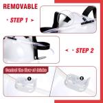 zsccxq 2 Pcs Juice Hat Funny soda Hat juice Helmet Adjustable soda Hat can Holder Soda Cap with Straw for Sports Games Christmas Party Supplies Gifts (White)