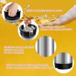 Julymoda 5 Gallon Ball Lock Keg, Stainless Steel Craft Beer Keg with Dual Rubber Handle, Equipment for Beer Making Kit, Corny Keg for Draft Beer Dispenser (20L)