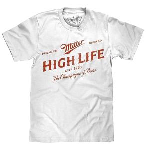 Miller High Life Logo Men's T-Shirt, White