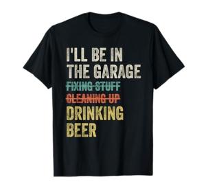 Beer Lover's Garage Vintage Mechanic T-Shirt