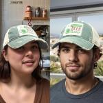Popfizzy Beer Drinking Hats for Men and Women, Funny Trucker Hats for Adults, Beer Drinkers Gift, Adult Humor Caps (Green)