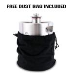 TMCRAFT 64OZ Stainless Steel Mini Keg, Portable beer growler with Exhaust Valve Designed Cap to Keep Beverage Fresh.