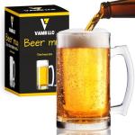 770ml Jumbo Thick Glass Beer Mugs