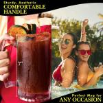 770ml Jumbo Thick Glass Beer Mugs