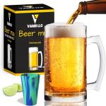 770ml Jumbo Thick Glass Beer Mugs