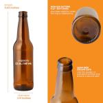 Amber Beer Bottles - 22 oz, 12 Pack