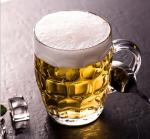 TUSAPAM Dimple Stein Beer Mug Set, 20 oz Beer Glasses with Handle, Glass Beer Mugs, Dishwasher and Freezer Safe, Clear and Sturdy, Set of 4