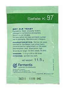 Fermentis SafAle K-97 Beer/Ale Yeast - Pack of 1 - With North Mountain Supply Freshness Guarantee