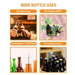 Amber Beer Bottle Rack - 22 oz, Set of 12