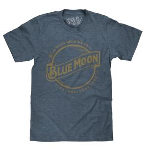 Blue Moon Brewing Men's Logo Shirt - Indigo Black