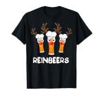 Reinbeers Funny Reindeer Beer Christmas Drinking Xmas Gift T-Shirt