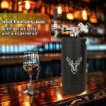 Beer Growler Tap System,128Oz Portable Mini Keg Draft Beer Dispenser with Foldable Funne and Pressure Display,Stainless Steel Pressurized Beer Growler, Leak-Proof Ring, Homebrew, Craft Beer