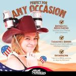 Cowboy Beer Brewing Hat - Burgundy Red