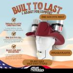 Cowboy Beer Brewing Hat - Burgundy Red