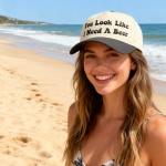 Funny Gag Trucker Hat You Look Like I Need A Beer -Embroidery Funny Hats Adjustable Baseball Cap for Men Women Black