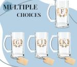 Onebttl Personalized Beer Gifts for Men - 17 oz Heavy Beer Stein Mug with Handle for Boss as Birthday Christmas Gift - J