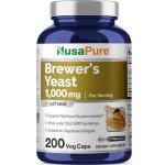 NusaPure Brewers Yeast 1000mg, 200 Veg Caps