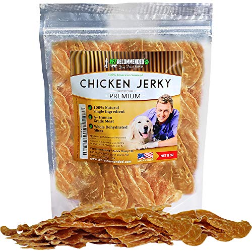 Premium All-Natural Chicken Jerky for Dogs 8oz