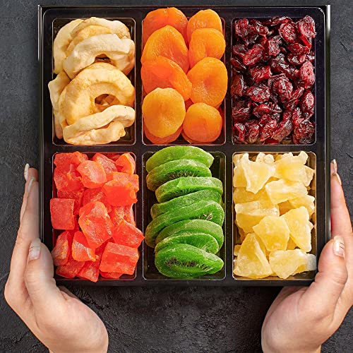 Gourmet Dried Fruit Gift Basket - Elegant Snack Box