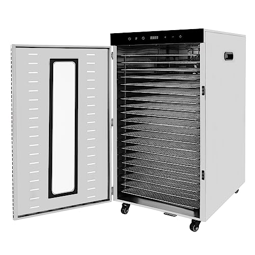 Commercial 20-Tray Stainless Steel Food Dehydrator