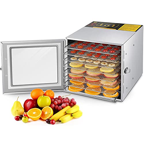 Stainless Steel 8-Tray Food and Jerky Dehydrator