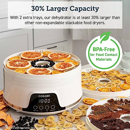 COSORI 5-Tray Food Dehydrator with Timer & Recipes